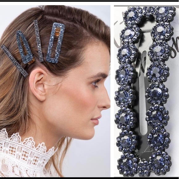 GIFT MOTHER’S DAY SEXY HAIR CLIP BLACK WITH NAVY - Picture 4 of 8